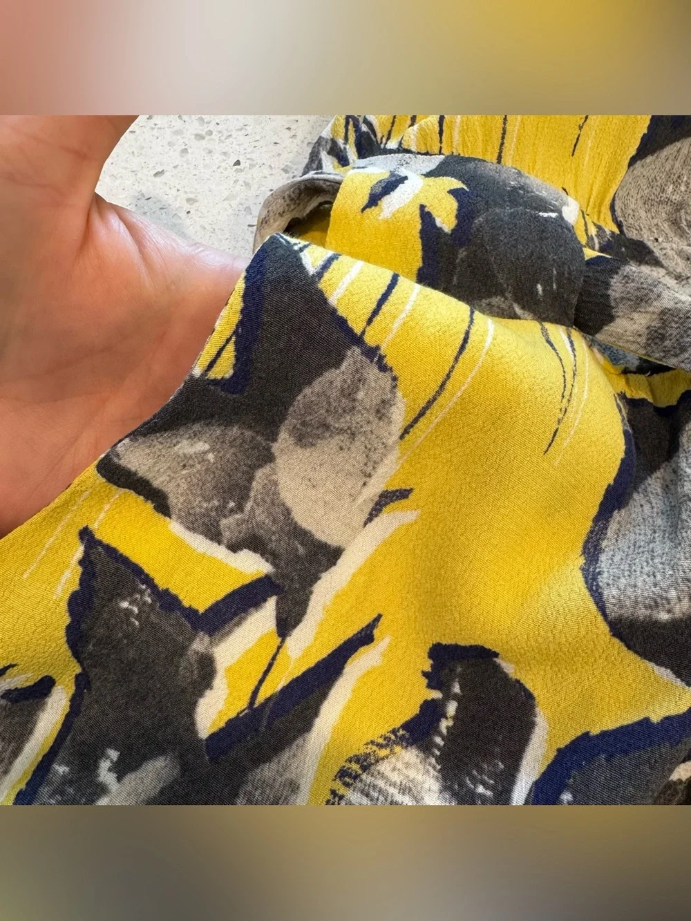 Anthropologie Elevenses Yellow Floral Somerset Romper Belted Medium Pockets